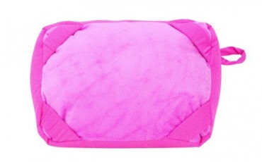 iSquidgy - 2 in 1 Travel Pillow and Tablet Holder - Pink