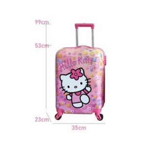 Hello Kitty kids hard case luggage - 53cm 4 wheel - sizing