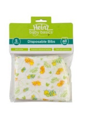 disposable bibs - 5 pack - packaging