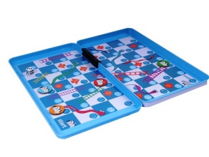 magnetic snakes and ladders - laying flat