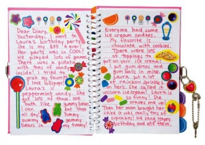my sweet diary-page example