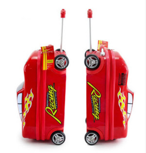 red racing car - side view