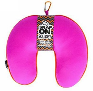 Squidgy Snap-On Travel Pillow - Pink